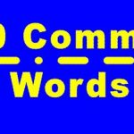 Morse Common Words